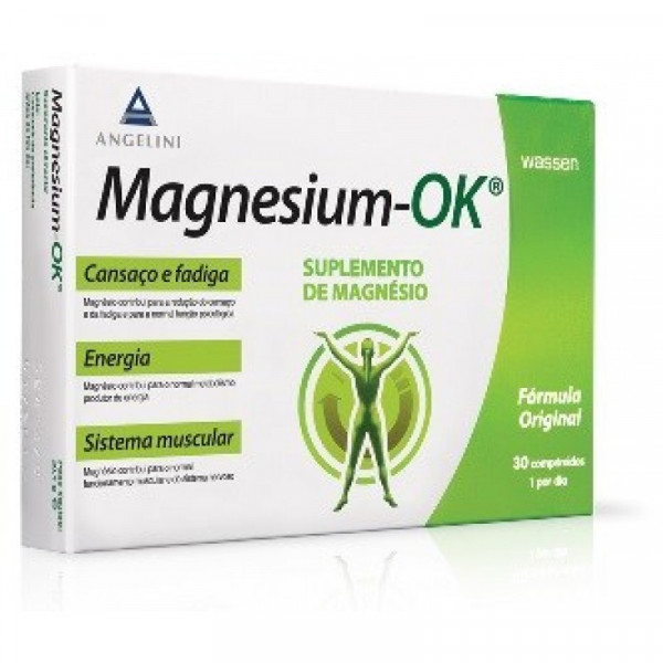 Magnesium-OK Suplemento Alimentar. Comprimidos 30un.