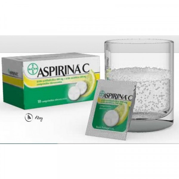 Aspirina C, 400/240 Mg X 10 Comp Eferv