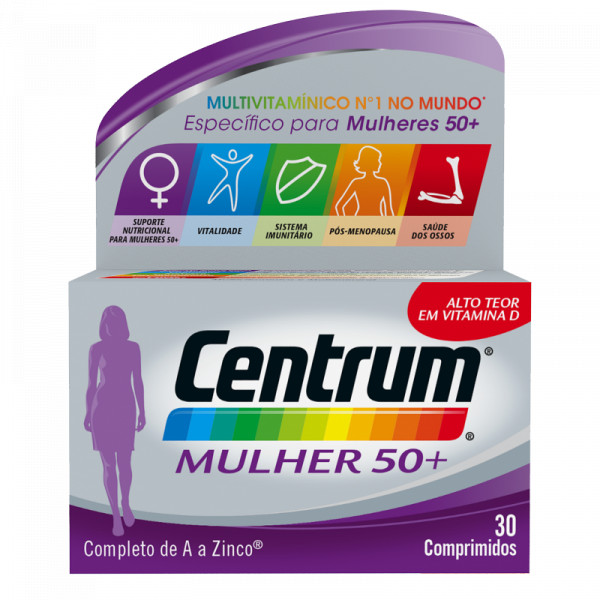 Centrum Select 50+ Mulher. Comprimidos Revestidos 30un.