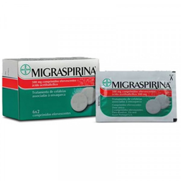 Migraspirina, 500 Mg X 12 Comp Eferv