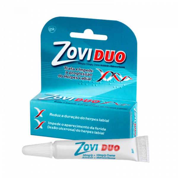 Zovirax Duo, 50/10 Mg/G-2G X 1 Creme Bisnaga