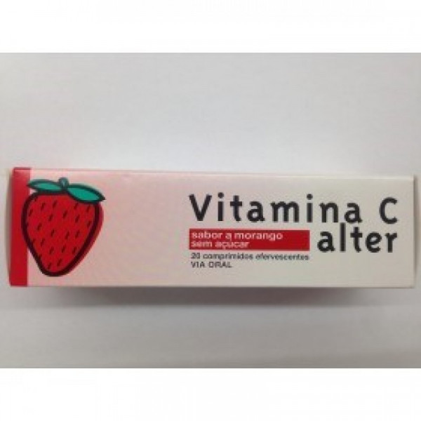 Vitamina C Alter Morango, 1000 Mg X 20 Comp Eferv