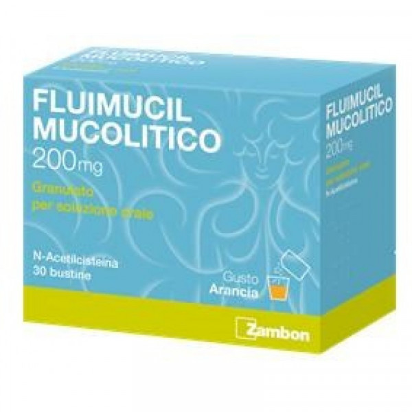 Fluimucil, 200 Mg X 20 Gran Sol Oral Saq