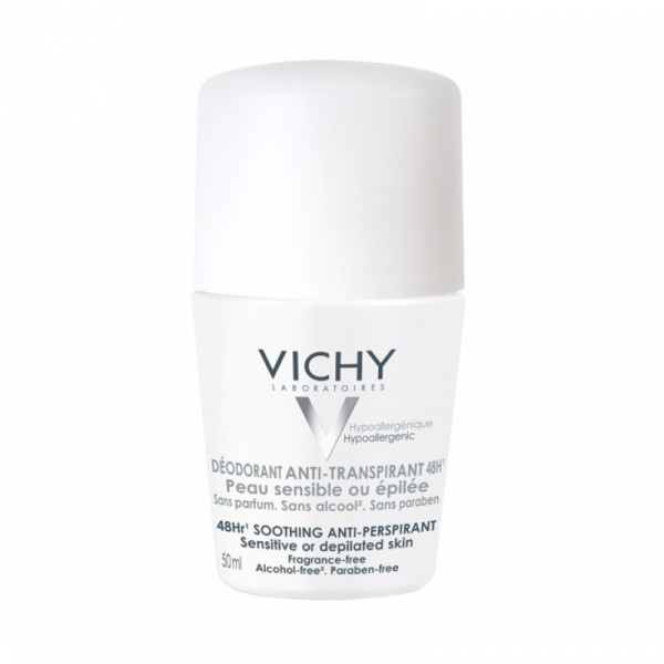 Vichy Desodorante Antitranspirante Calmante Roll-on Peles Sensíveis 50ml