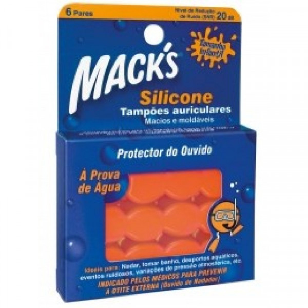 Mack'S Kids Tampão Auricular Silicone 12un.