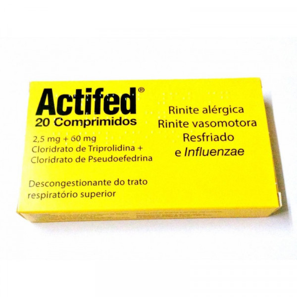 Actifed, 60/2,5 Mg X 20 Comp