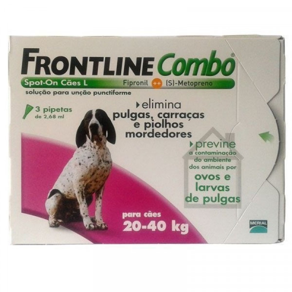 Frontline Combo Spot-On L 268 mg - Para cães 20-40 Kg