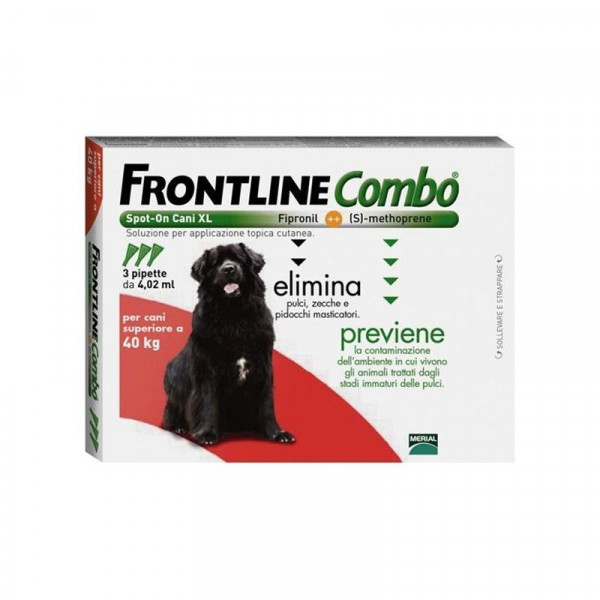 Frontline Combo Spot-On XL 402 mg - Para cães 40-60 Kg