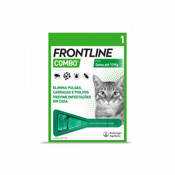 Frontline Combo Spot-On 50 mg - Para gatos e furões 3 Pipetas