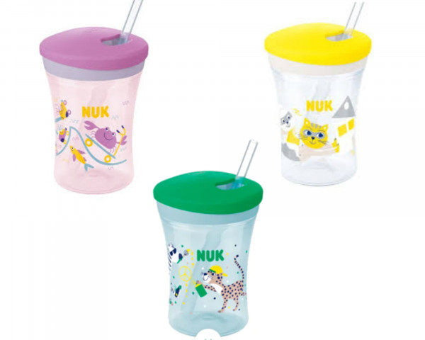 NUK Action Cup 230ml with Drinking Straw