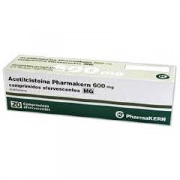 Acetilcisteína Pharmakern Mg, 600 Mg X 20 Comp Eferv